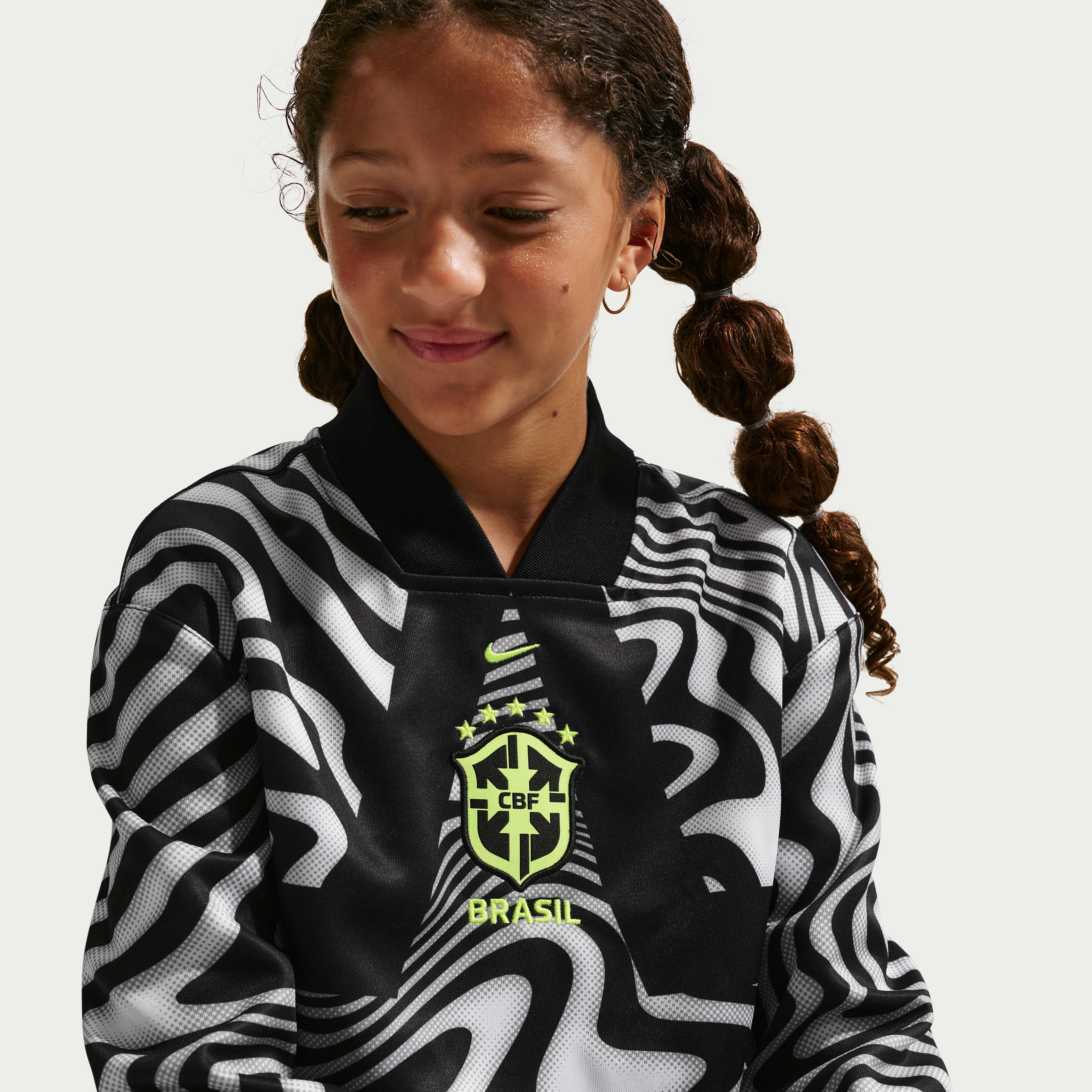 Nike Brazil Hollywood Keeper Big Kids' Nike Dri-FIT Soccer Jersey